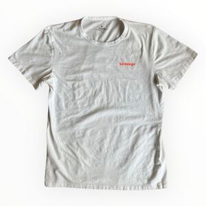 Birddogs Shirt Mens Large White Crew Neck Back Graphic Big Logo Short Sleeve